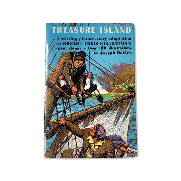 TREASURE ISLAND by Robert Louis Stevenson 1952 First Edition Book Winston Pixie - Picture 1 of 9